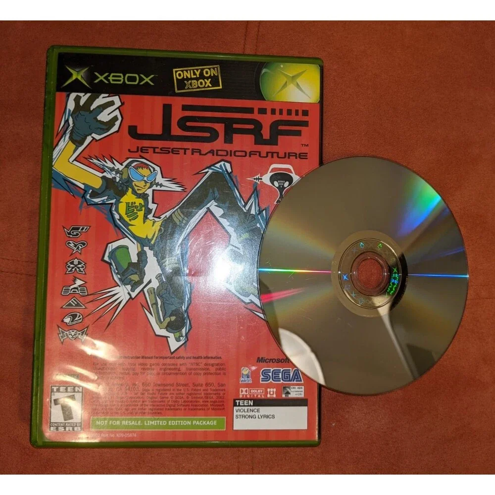 Sega GT 2002 & Jet Set‎ Radio Future, Xbox, Combo Disc, Complete